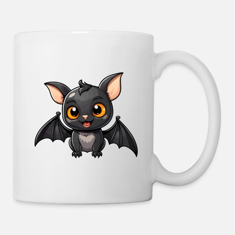 Fledermaus Niedlich Illustration - Tasse - Weiß