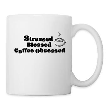 Coffee Addict - Kaffee - Tasse - Weiß - Rechts
