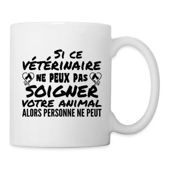 Vétérinaire Cadeau Humour - Mug blanc - blanc - Droite