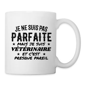Nicht perfekt, aber vetivistisch - Tasse - Weiß - Rechts