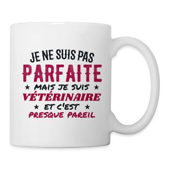 Nicht perfekt, aber vetivistisch - Tasse - Weiß - Rechts