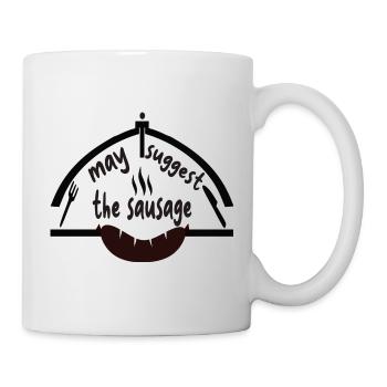 Funny Sausage Humor Design - Mug - white - Right