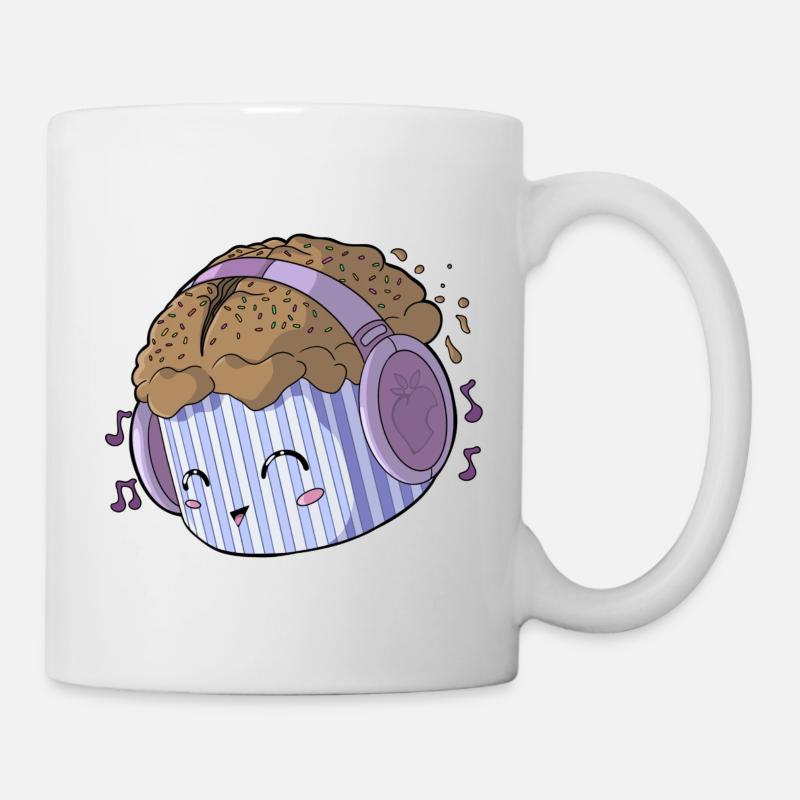 Musik Muffin - Tasse - Weiß