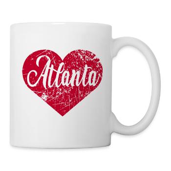 Atlanta Herz - Tasse - Weiß - Rechts