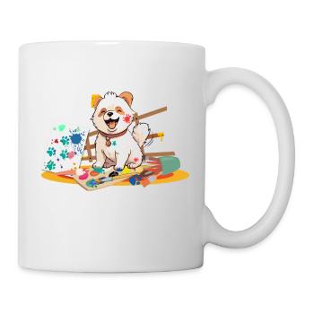 Colorful dog - Mug - white - Right
