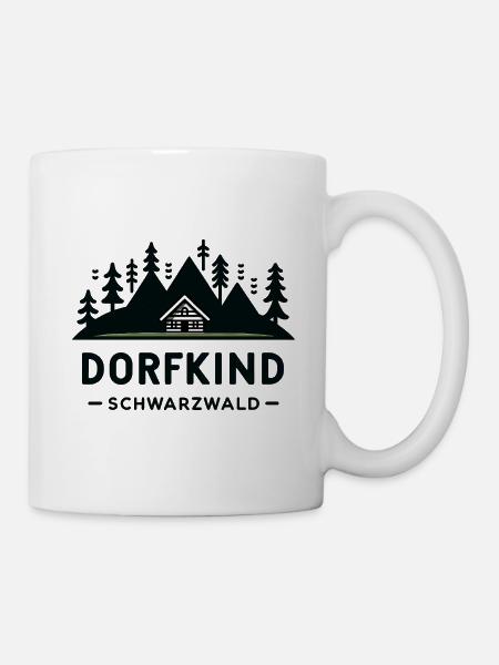 Dorfkind Schwarzwald - Tasse - Weiß