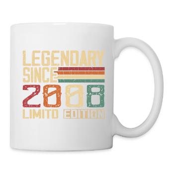 Original 2008 Vintage Geburtstagsgeschenk 2008 - Tasse - Weiß - Rechts