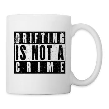 La dérive n’est pas un crime - cadeau d’amoureux de la voiture - Mug blanc - blanc - Droite