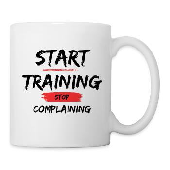 Start Training - Tasse - Weiß - Rechts