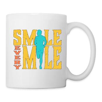 Smile Every Mile 5 - Tasse - Weiß - Rechts