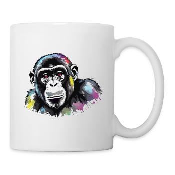 Monkey Watercolors - Mug - white - Right