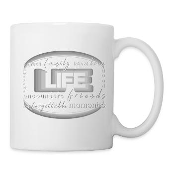 Love Family Friends Life - Mug - white - Right