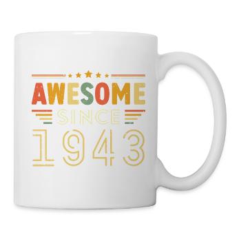 Millésime Légende 1943 Cadeau de 1943 - Né en 1943 - Mug blanc - blanc - Droite