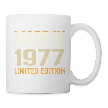 Tolles 1977 Geburtstagsgeschenk seit 1977 Retro - Tasse - Weiß - Rechts