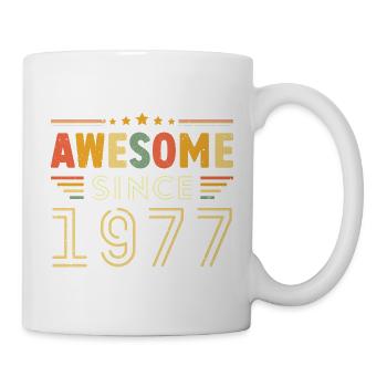 Millésime Légende 1977 Cadeau de 1977 - Né en 1977 - Mug blanc - blanc - Droite