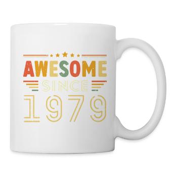 Vintage Legend 1979 Geschenk von 1979 - Jahrgang 1979 - Tasse - Weiß - Rechts