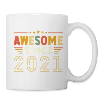 Vintage Legend 2021 Geschenk von 2021 - Jahrgang 2021 - Tasse - Weiß - Rechts