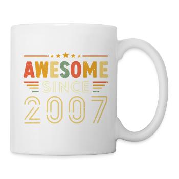 Vintage Legend 2007 Geschenk von 2007 - Jahrgang 2007 - Tasse - Weiß - Rechts