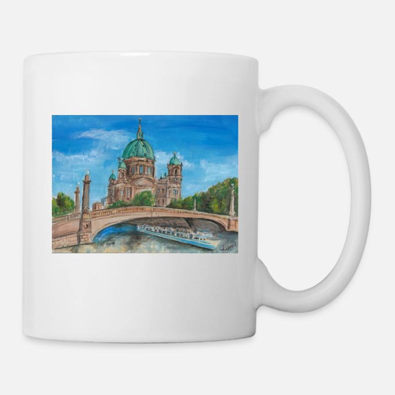Berliner Dom - Tasse - Weiß