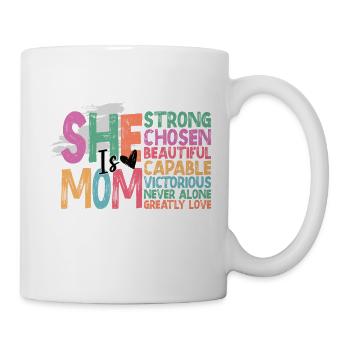 Sie ist Mama - Tasse - Weiß - Rechts