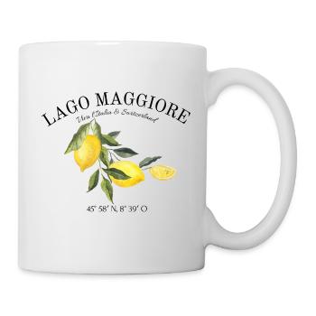Lago Maggiore - Langensee - Schweiz - Italien - Tasse - Weiß - Rechts