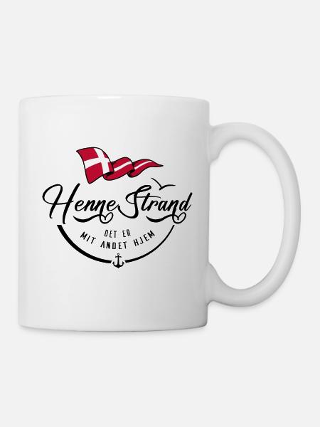HENNE STRAND - Meine zweite Heimat - b - Tasse - Weiß