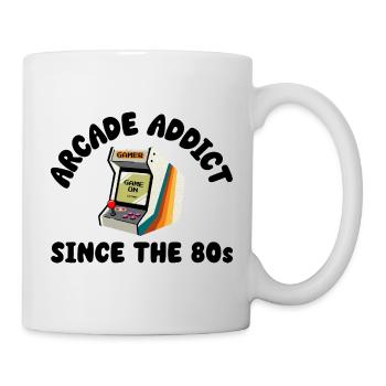 Arcade Addict Since The 80s - Mug - white - Right