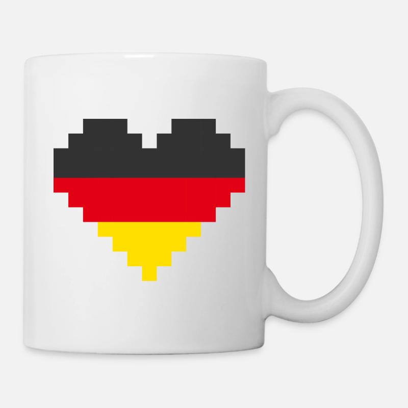Allemagne Pixel Heart - Mug blanc - blanc