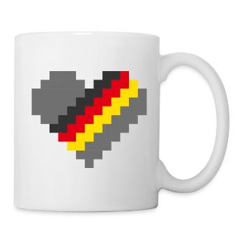 Germany Pixel Heart - Mug - white - Right