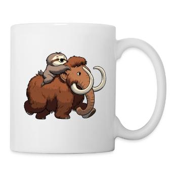 Mammouth laineux Mammouths Mammouth cadeau mammouth paresseux - Mug blanc - blanc - Droite