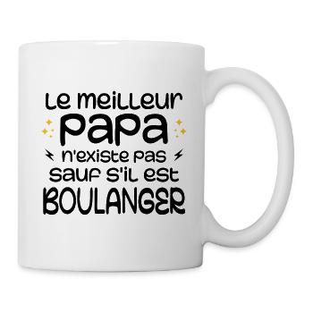 Le Meilleur Papa N'existe Pas Sauf S'il Boulanger - Mug blanc - blanc - Droite