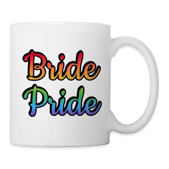 Braut Pride Regenbogen Gay Pride lesbisches Paar - Tasse - Weiß - Rechts