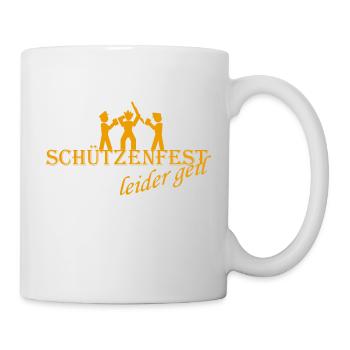Leider geil - Tasse - Weiß - Rechts