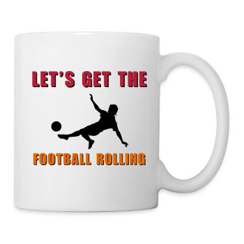 Let’s get the football rolling - Mug - white - Right