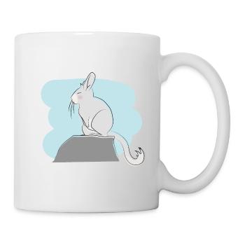Illustriertes Design mit Viscacha - Tasse - Weiß - Rechts