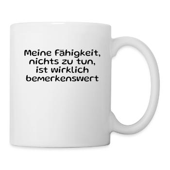 Selbstironische Sprüche - Tasse - Weiß - Rechts