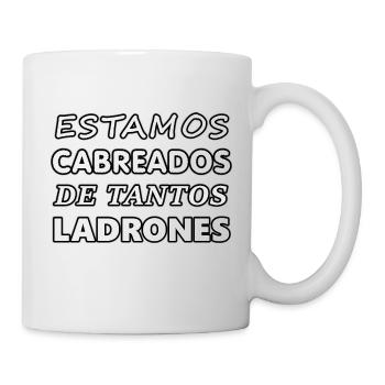 Nous sommes à tant de voleurs 1 - Mug blanc - blanc - Droite