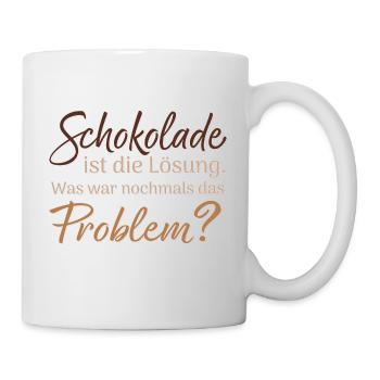 Chocolat - Mug blanc - blanc - Droite