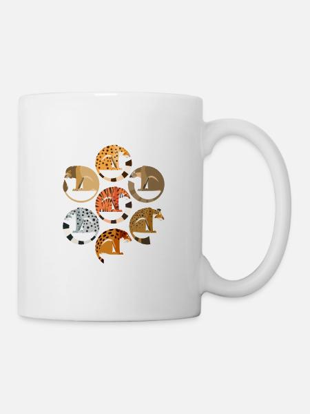 Großkatzen - Tasse - Weiß