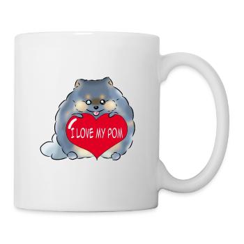 I love my Pom Merle - Mug - white - Right