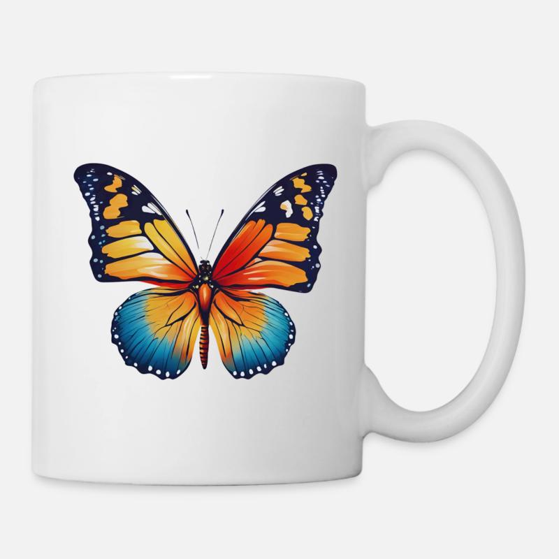 Beautiful Butterfly Gift Idea - Mug - white