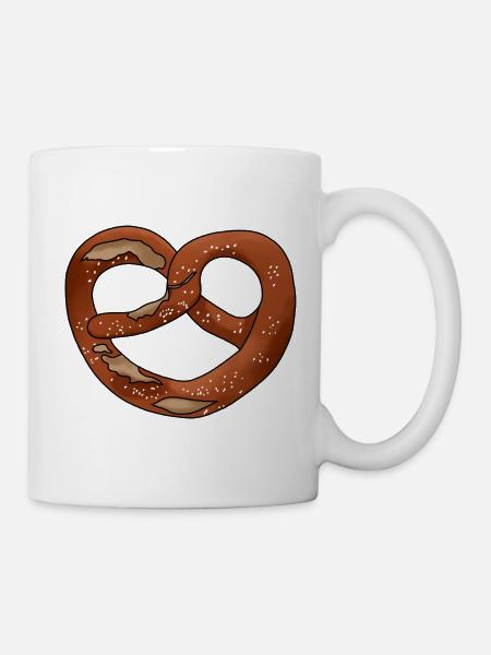 Brezel Bretzel Lauge Bayer Bretzl Pretzel Bretzeli - Tasse - Weiß