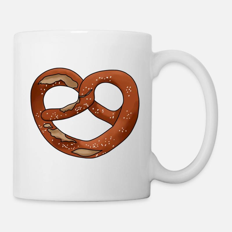 Brezel Bretzel Lauge Bayer Bretzl Pretzel Bretzeli - Mug blanc - blanc