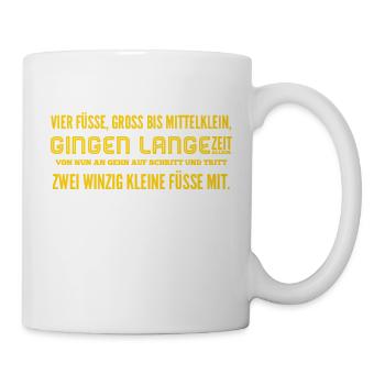 Babyspruch - Tasse - Weiß - Rechts