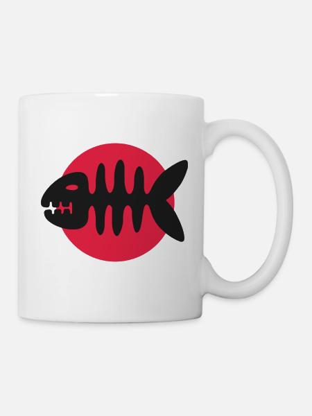 Angry Fish - Tasse - Weiß