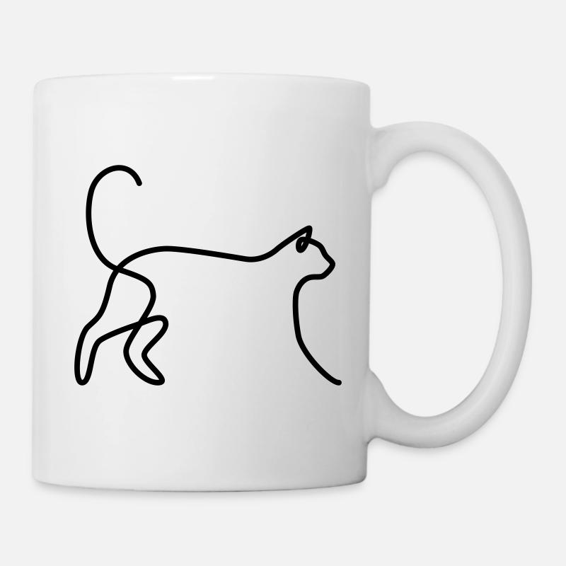 Cat 03 - Mug blanc - blanc