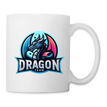 Das Drachen-Team - Tasse - Weiß - Rechts