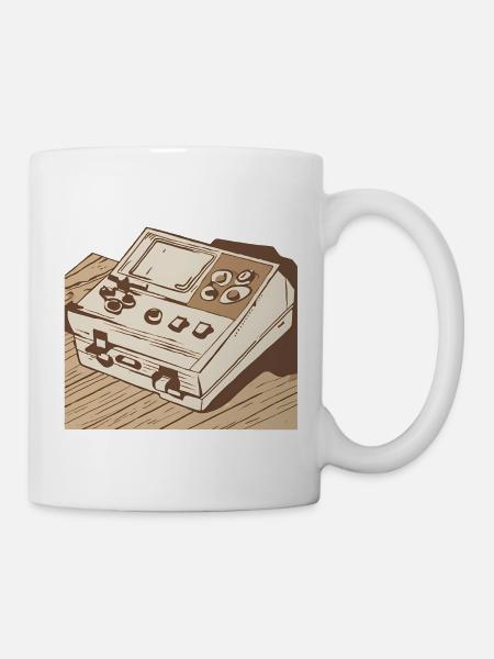 Vintage Spielekonsole - Tasse - Weiß