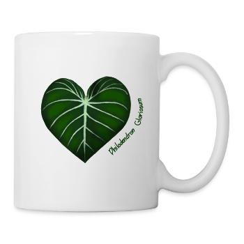 Philodendron Gloriosum - Mug blanc - blanc - Droite