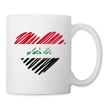Iraq Heart Flag - Mug - white - Right